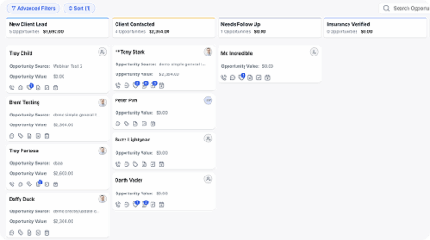 TheraSaaS visual client pipeline