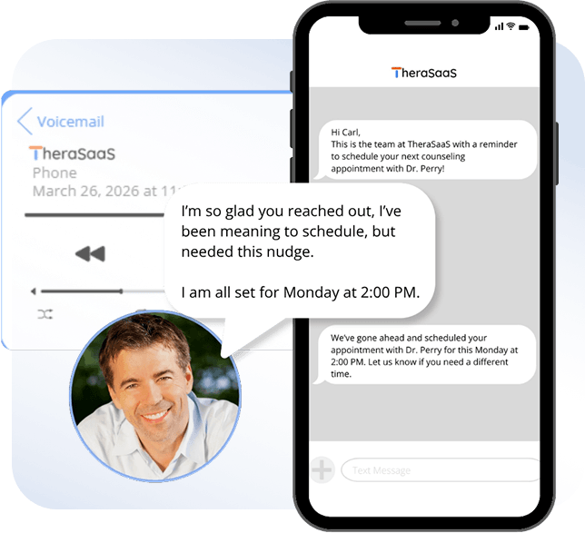 TheraSaaS visual lead pipeline dashboard